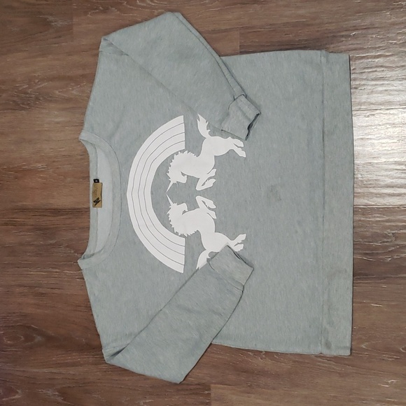 (M) Katsumi Graphic Unicorn Sweater Loungewear Comfortable Casual Weekend - Picture 1 of 11